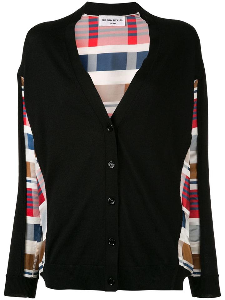 Sonia Rykiel Madras Patterned Cardigan - Black