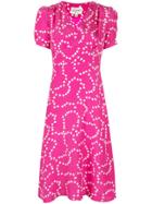 Hvn Hearts Print Dress - Pink