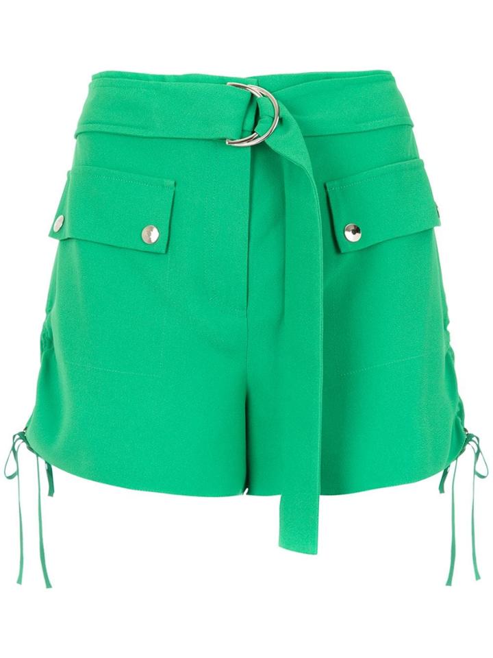 Nk Belted Shorts - Green