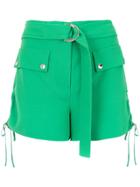 Nk Belted Shorts - Green