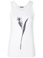 Ann Demeulemeester Tulip Print Vest Top - White
