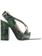 Nº21 Ankle Length Pumps - Green