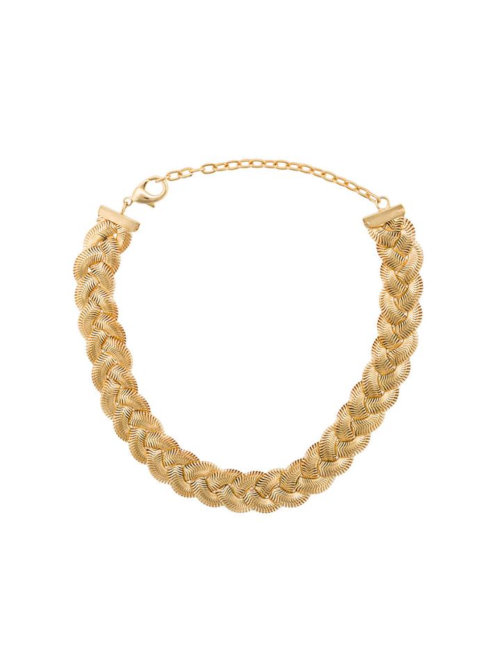 Janis Savitt Braid Choker - Metallic