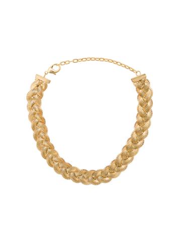 Janis Savitt Braid Choker - Metallic