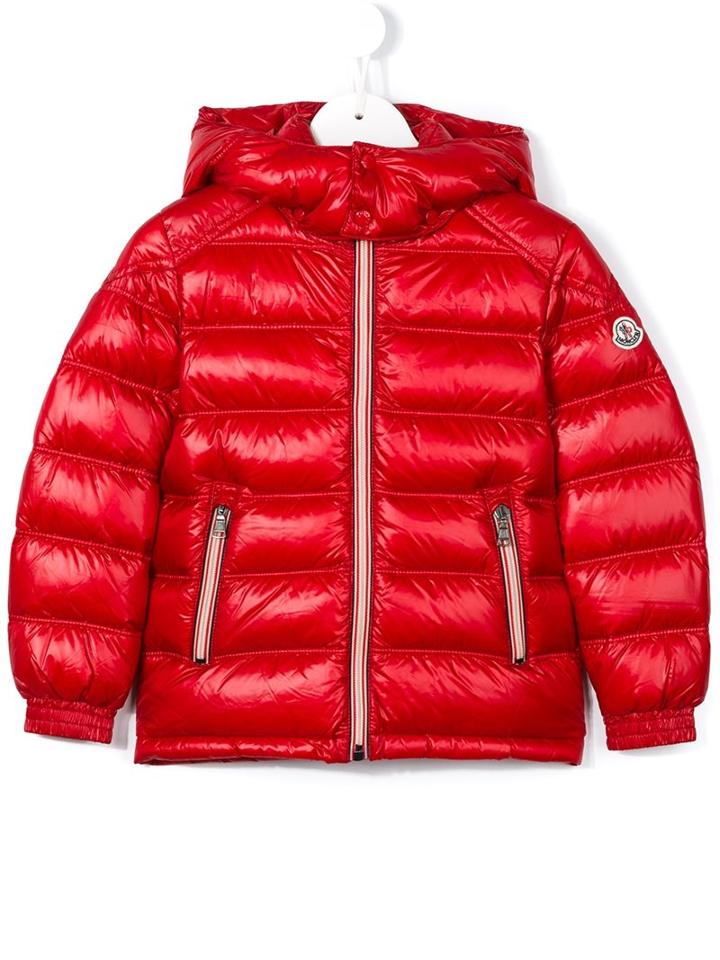Moncler Kids 'gaston' Puffer Jacket, Boy's, Size: 6 Yrs, Red