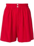 M1992 Printed Panel Shorts - Red