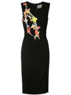 Jason Wu Embroidered Flowers Dress, Women's, Size: 8, Black, Rayon