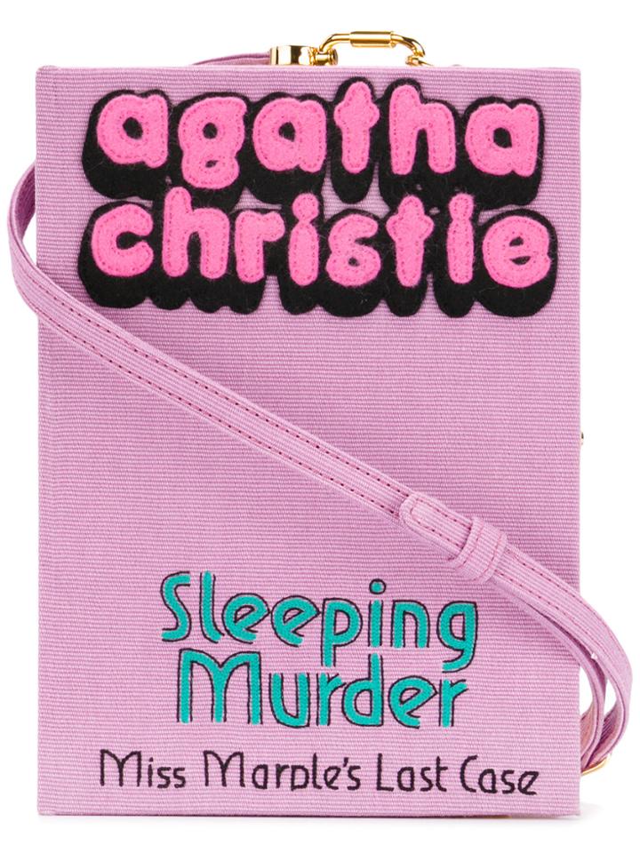 Olympia Le-tan Sleeping Murder Clutch - Pink & Purple