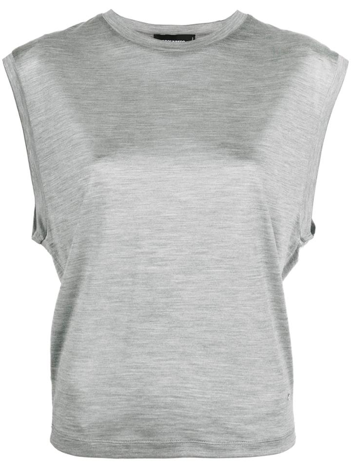 Dsquared2 Cap Sleeve Vest - Grey