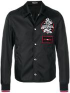 Dior Homme Appliqué Badge Bomber Jacket - Black