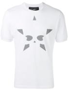 Hydrogen Star Print T-shirt, Men's, Size: Xl, White, Cotton