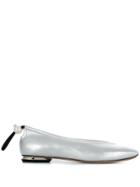 Nicholas Kirkwood Square Toe Ballerina Shoes - Silver