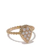 Boucheron Small 18kt Yellow Gold And Diamond Serpent Bohème Ring - Yg