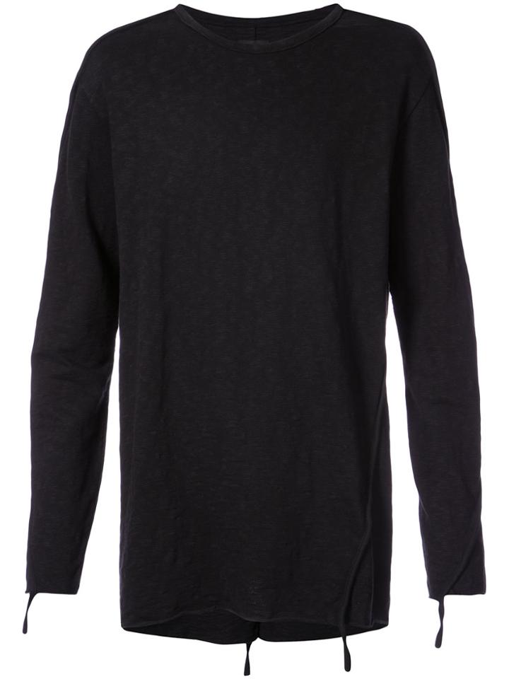 Thom Krom Exposed Seam Sweatshirt - Black