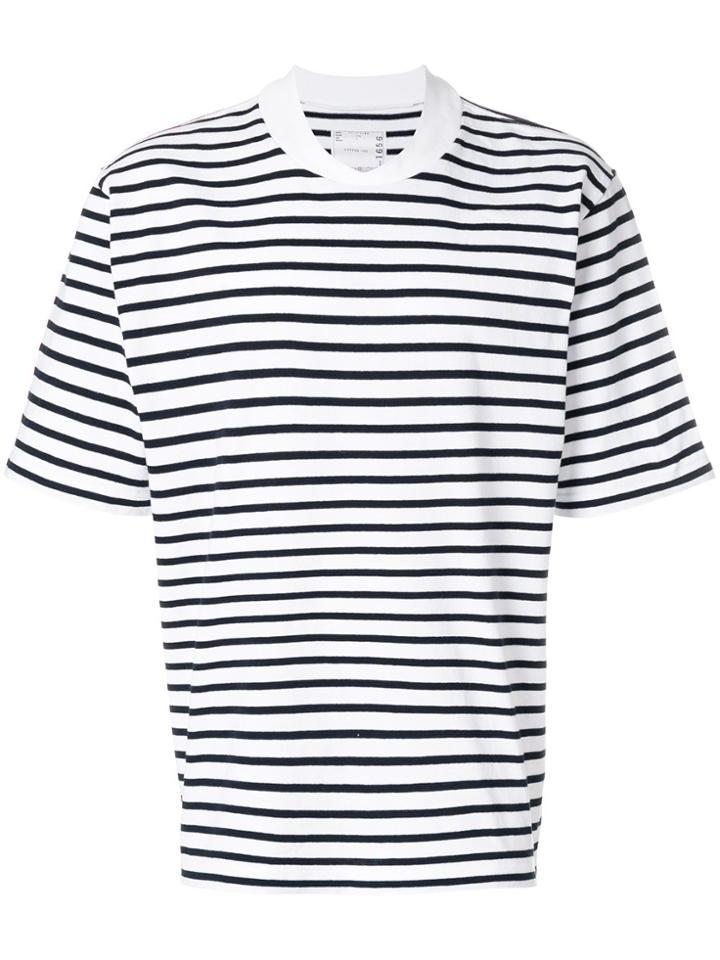 Sacai Striped T-shirt - White