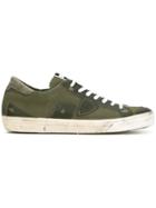 Philippe Model Patch Lace-up Sneakers - Green