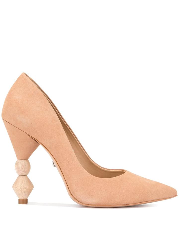 Schutz Wooden Heel Pumps - Brown
