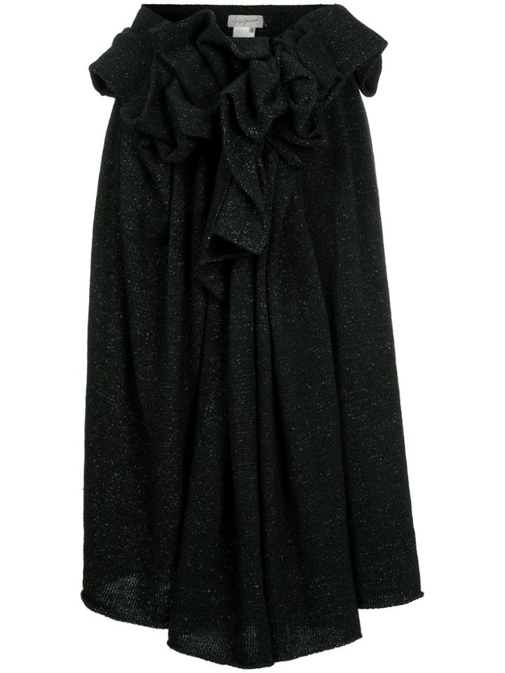 Yohji Yamamoto Knitted Skirt - Black