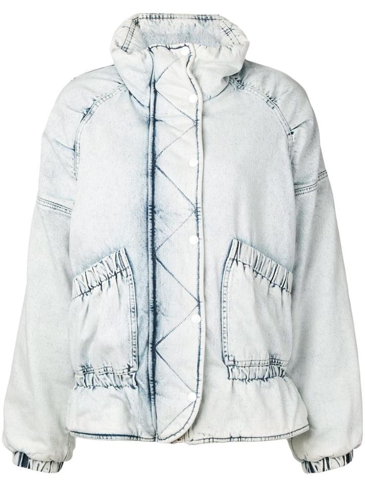 Golden Goose Deluxe Brand Bleached Denim Jacket - Blue