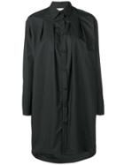 Maison Flaneur Oversized Asymmetric Shirt Dress - Black