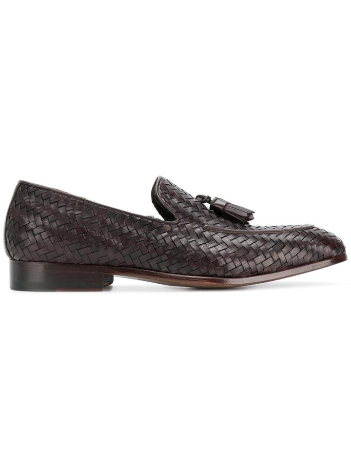 Dell'oglio Woven Loafers - Brown