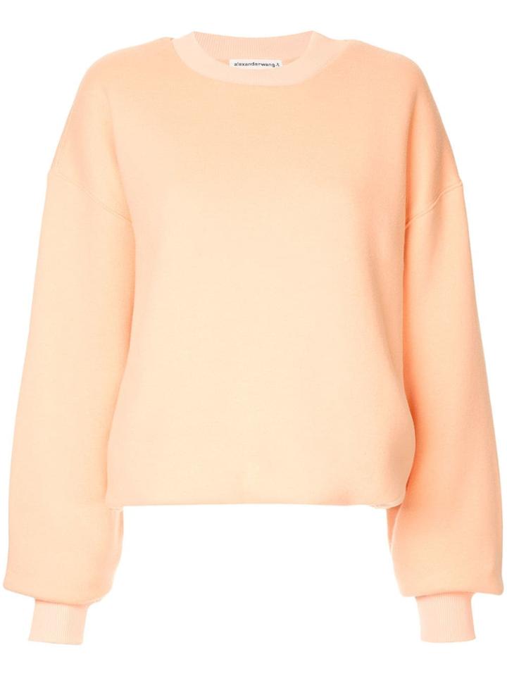 T By Alexander Wang Soft Basic Sweatshirt - Orange