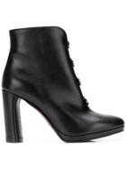 Albano Round Stud Detail Boots - Black