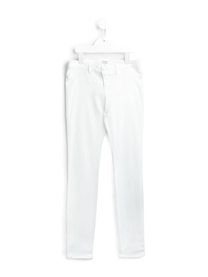 Armani Junior Slim-fit Trousers, Girl's, Size: 12 Yrs, White