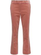 Frame Velvet Cropped Trousers - Pink