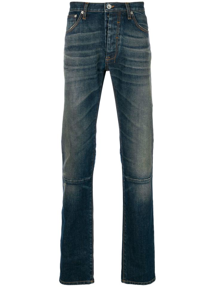 Unravel Project Stonewashed Skinny Jeans - Blue