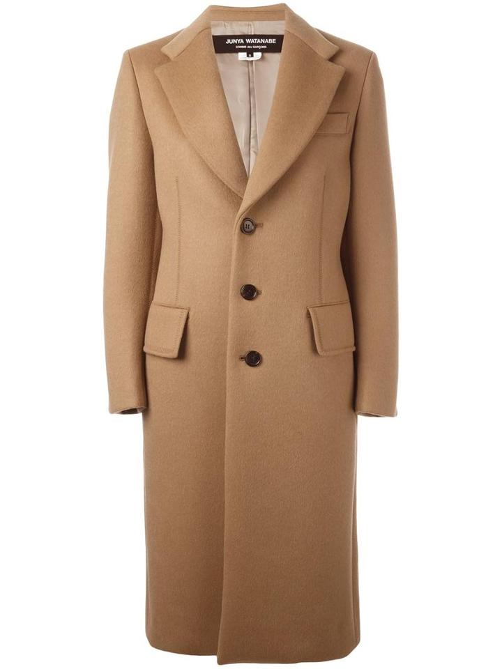 Junya Watanabe Comme Des Garçons Single Breasted Coat, Women's, Size: Xs, Nude/neutrals, Wool/cashmere/polyester/rayon