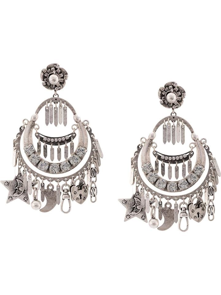 Dannijo Freesia Clip-on Earrings - Silver