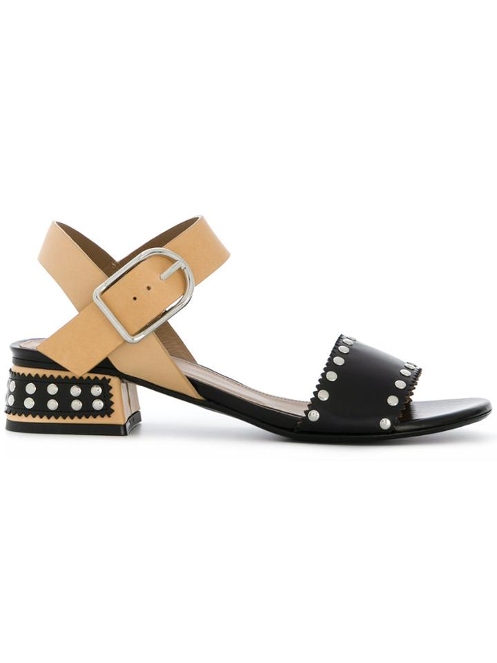Sonia Rykiel Contrast Strap Sandals - Nude & Neutrals
