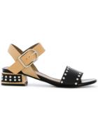 Sonia Rykiel Contrast Strap Sandals - Nude & Neutrals
