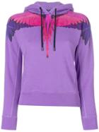 Marcelo Burlon County Of Milan Wings Print Hoodie - Pink & Purple