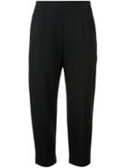 Kuho Cropped Tailored Trousers - Black