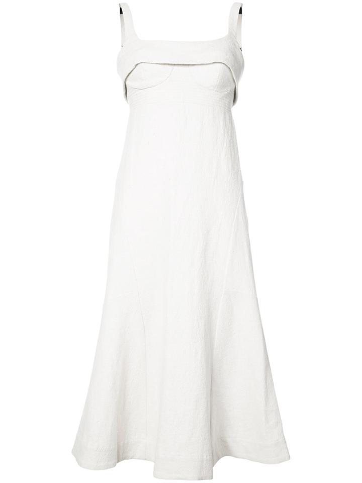 Osklen Osklen X Tarsila Stitch Detail Dress - White