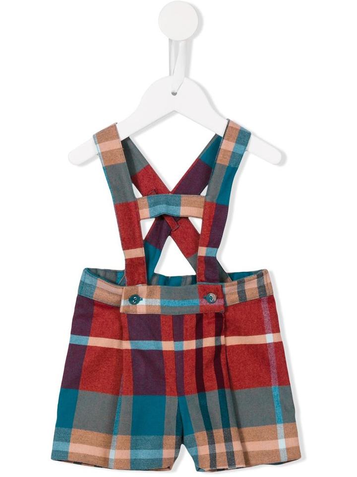 Knot - 'pygmi' Dungaree Shorts - Kids - Cotton/polyester/spandex/elastane/viscose - 12 Mth, Toddler Boy's