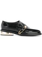 Coliac Safety Pin Loafers - Black