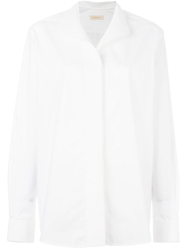 Wunderkind 'tuxedo' Shirt, Women's, Size: 34, White, Cotton