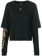 Marcelo Burlon County Of Milan Leopard Print Layered Sweatshirt -