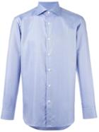 Canali Slim-fit Shirt, Men's, Size: 40, Blue, Cotton