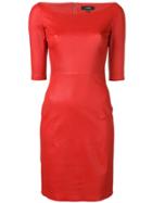 Arma Leather Tube Dress - Red