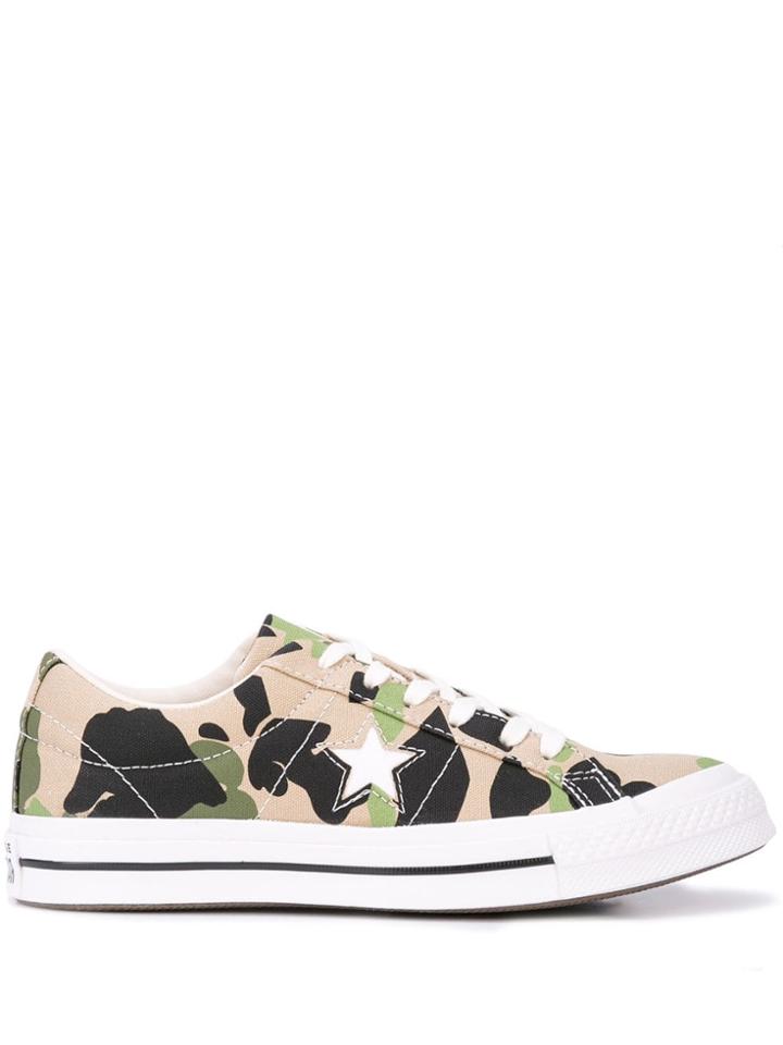 Converse One Star Ox Low Top Trainers - Green