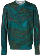 Etro Marble Print Sweater - Blue