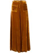 Vivetta Flared Trousers - Yellow & Orange