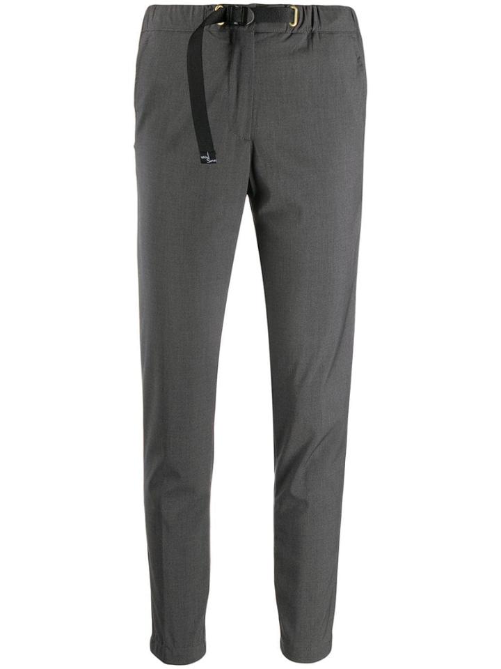 White Sand Tailored Tapered Trousers - Grey