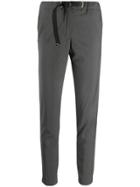 White Sand Tailored Tapered Trousers - Grey