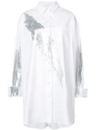 Oscar De La Renta Smudged Tunic Shirt - White