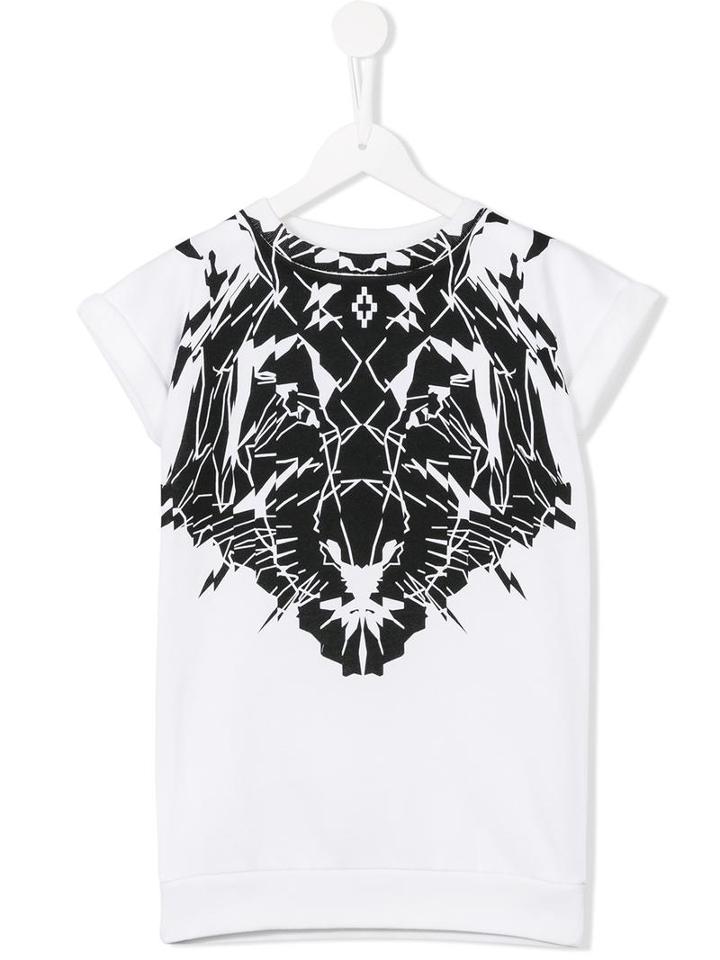 Marcelo Burlon County Of Milan Kids Pixellated Animal Print T-shirt, Girl's, Size: 8 Yrs, White